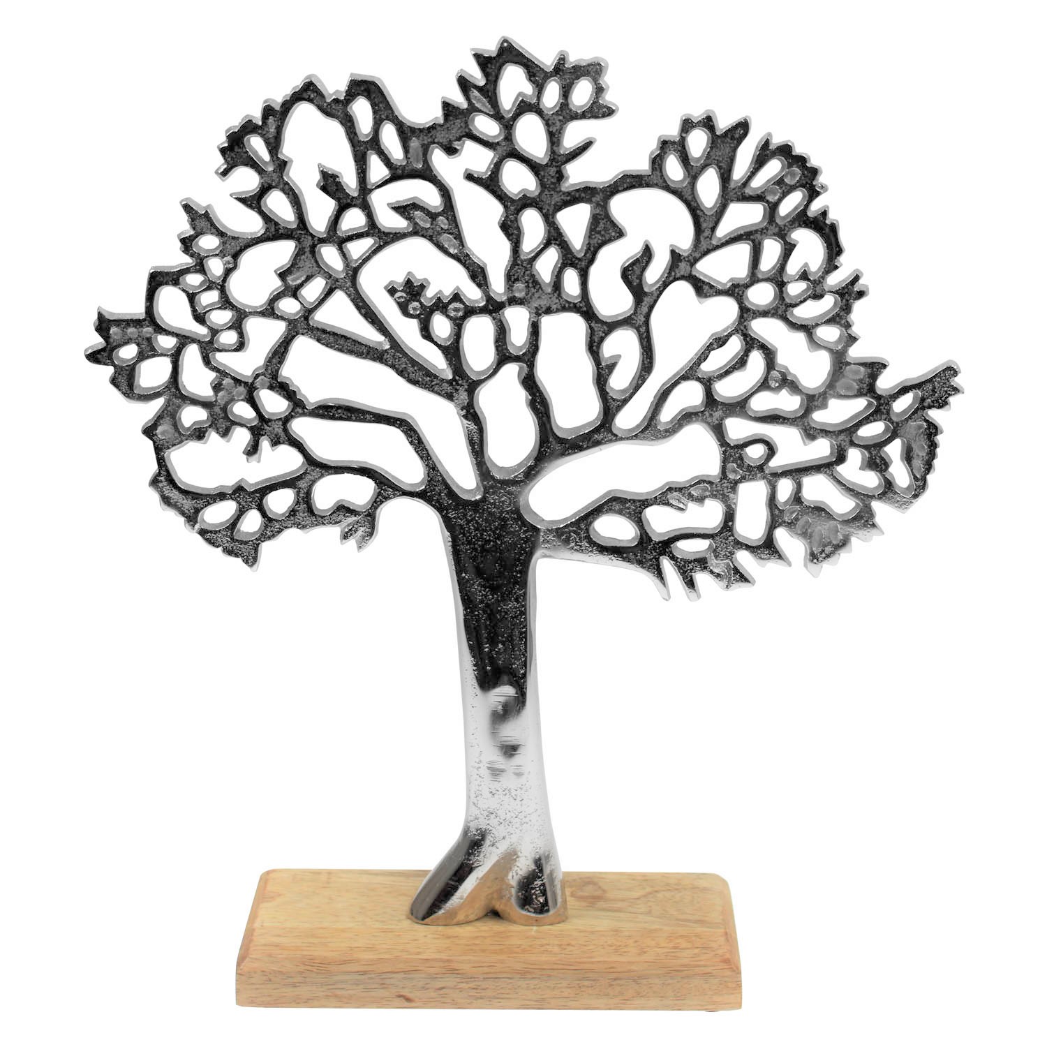 Tree of Life On Wooden Base Ornament Sculpture Statue Antique Display Home Decor 5024418124733